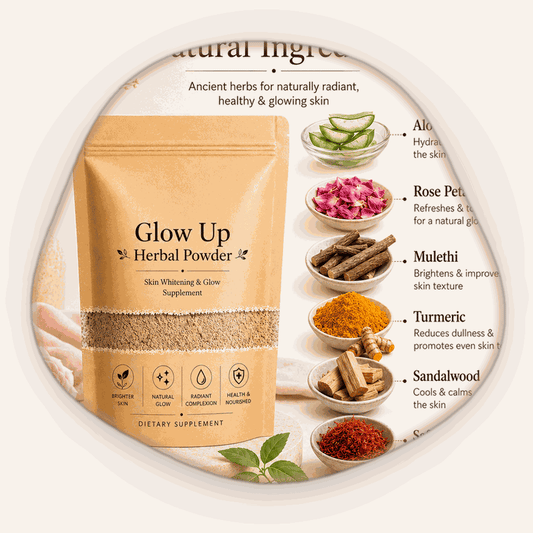 Glow up powder اپنی قدرتی خوبصورتی کو اعتماد کے ساتھ نمایاں کریں